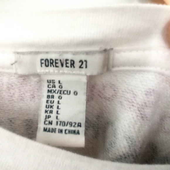 Forever 21 Long Sleeve Cropped Top Sweater - Picture 2 of 2